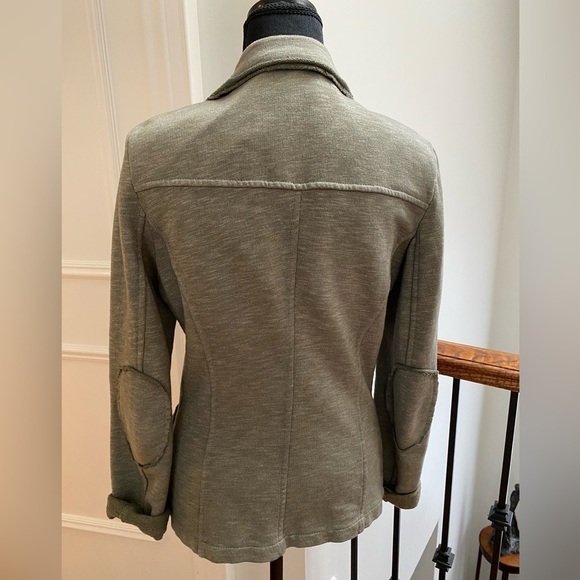 Cotton olive blazer - Picture 2 of 6
